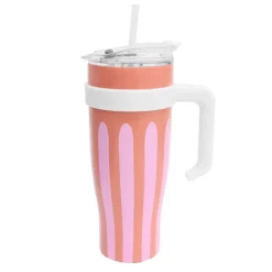 SIMPLY SUMMER Mug de transport miami raye