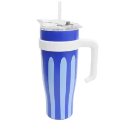 SIMPLY SUMMER Mug de transport miami raye