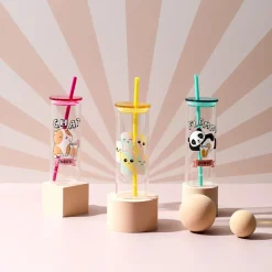 Discount Mug en verre avec paille 45cl ka