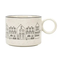 NORDIC LOVE Mug motif nordic et lisere noir