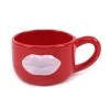 Discount KITCHEN COLLECTION Mug rouge avec bouche rose