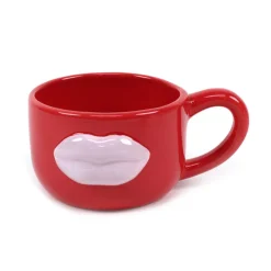 Discount KITCHEN COLLECTION Mug rouge avec bouche rose