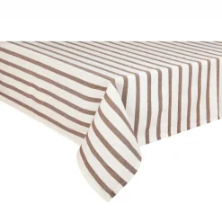 Online SIMPLY Nappe a rayure marron 140x240cm