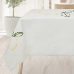Hot KITCHEN COLLECTION Nappe broderie citron 140*240