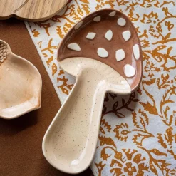 COSY SEASON Nappe floral ochre/ecru 140x240c