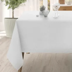 Outlet SIMPLY Nappe polyester 140x240cm blanc