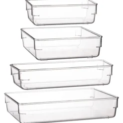 Sale HOME ESSENTIALS Organiseur transparent 24.5x16.3
