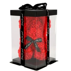 Clearance Ourson decoratif en rose 25cm