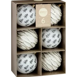 Hot Pack de 6 boules lux blanc et do