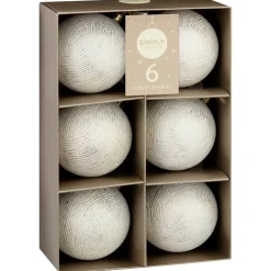 Hot Pack de 6 boules lux blanc et do