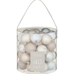 Hot Pack de 40 boules 50mm champagne