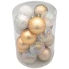 Clearance Pack de 20 boules 60mm champagne