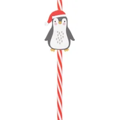 New Pack de 4 pailles noel