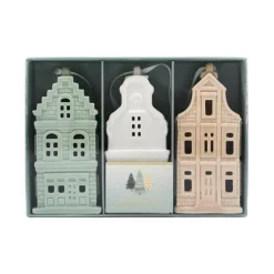 Sale Pack de 3 sujets maisons en cera