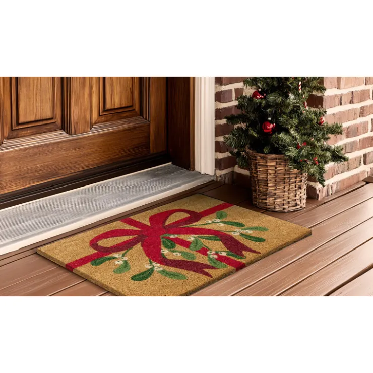 New RAINBOW CHRISTMAS Paillasson de noel noeud 40x60