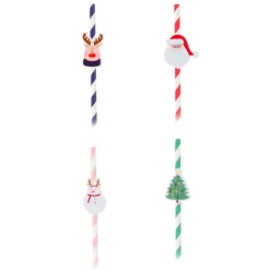 Clearance Paille de boisson papier 4ass