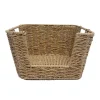 BATHROOM COLLECTION Panier tresse carre naturel