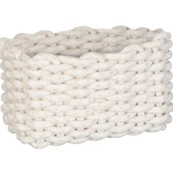 Clearance BATHROOM COLLECTION Paniere rangement en corde beige