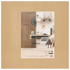 Sale Panneau deco tasseaux bois fonce