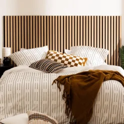 New Panneau decoratif tasseaux bois