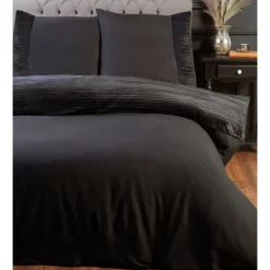 HOME COLLECTION ARGENT Parure juno 200x200 noir