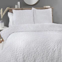 Hot HOME COLLECTION Parure lara 240x220 blanc