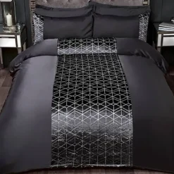 Best HOME COLLECTION ARGENT Parure lexi 200x200 anthracite