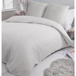 HOME COLLECTION Parure luna 200x200 blanc