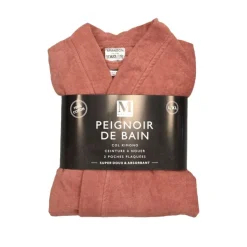 Hot Peignoir l/xl rose velours epong