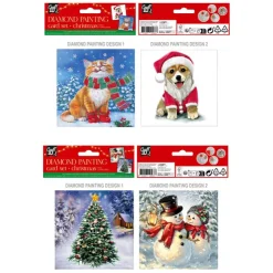 Hot CRAFT ID Peinture diamant noel 13x13cm