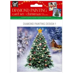 Hot CRAFT ID Peinture diamant noel 13x13cm