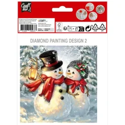 Hot CRAFT ID Peinture diamant noel 13x13cm