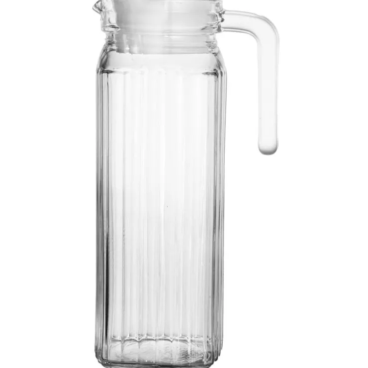 New LET'S DRINK Pichet 1l avec couvercle gris