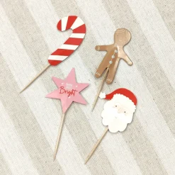 Clearance L'ATELIER DU PAIN D'EPICES Pics deco cupcake noel x24