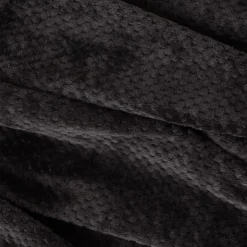 Discount HOME AND CO Plaid gaufre 150x200cm noir