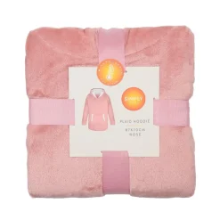 Discount SIMPLY COSY Plaid hoodie rose