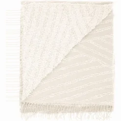 NATURAL HOME Plaid ivy creme