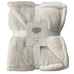 Discount NATURAL HOME Plaid kendal 150x200cm creme