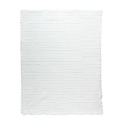 Outlet HOME COLLECTION Plaid raye coton 130x170cm ve