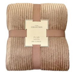 Outlet HOME COLLECTION ARGENT Plaid satin 200x250