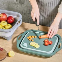 New SIMPLY Planche a decouper bassine 2en1