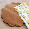 Hot KITCHEN COLLECTION Planche fleur en acacia 30cm