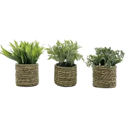 FLOURISH Plante artificielle pot jonc