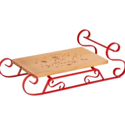 Online L'ATELIER DU PAIN D'EPICES Plat de service traineau bois