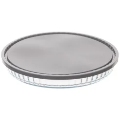 Discount SECRET DE GOURMET Plat tarte verre + couv d27cm