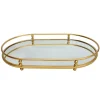 Best KITCHEN COLLECTION Plateau metal gold 33x21cm