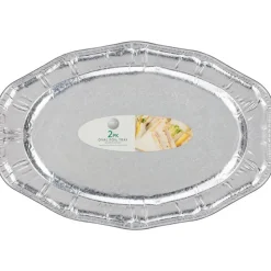 Outlet CELEBRATE Plateau oval x2 aluminium