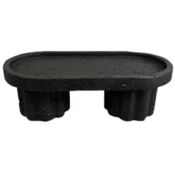 Sale JAPANDI Plateau sur pied noir