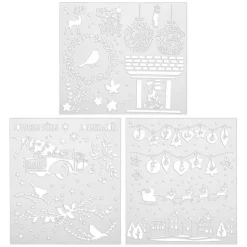 Hot Pochoir de noel x3 - 42x37 cm