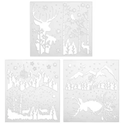 Hot Pochoir de noel x3 - 42x37 cm